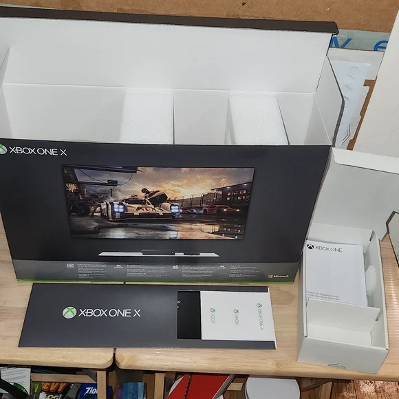 Xbox One X BOX ONLY: Plus Inserts Replacement Box Original